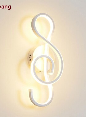 Alunum note shape wall light 22W AC90V-260V Modern Minimalis