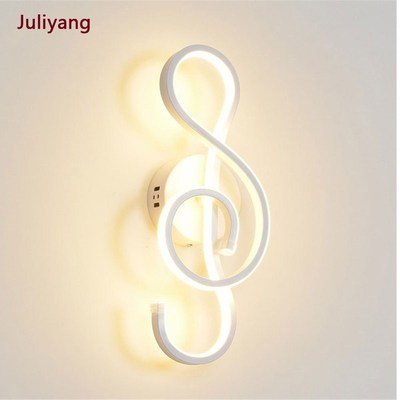 Alunum note shape wall light 22W AC90V-260V Modern Minimalis