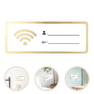 Wifi Sign Password Wall Plaque Wireless Hotel Acrylic Board