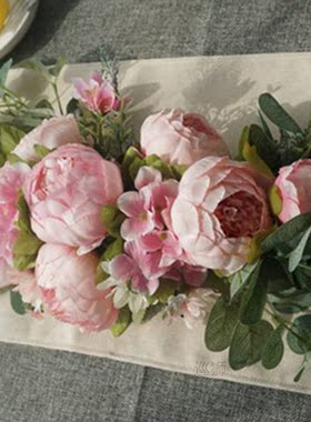 Artificial Wreath Door Threshold Flower DIY Wedding Home Liv