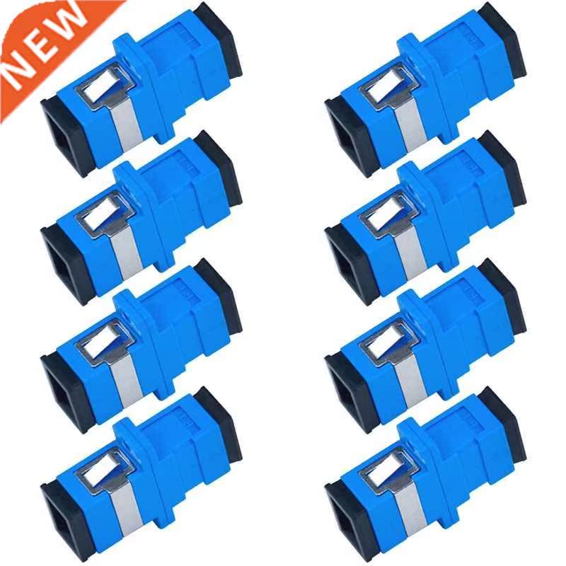 100 Pcs SC Fiber Optic Connector Adapter SC / UPC SM Flange