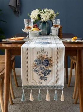 Modern Table Runners with Tassels for Wedding Tablecloth