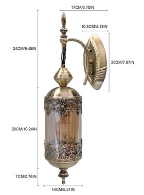 Artpad Vintage Nordic Wall-Sconces Led Loft Lamp Fixture Bed