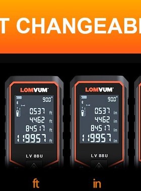 LOMVUM Bluetooth laser distance meter 50M 80M 100M 120M lase