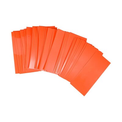 50 Pcs PVC Heat Shrink Tube Black/ Transparent/ Green/ Orang
