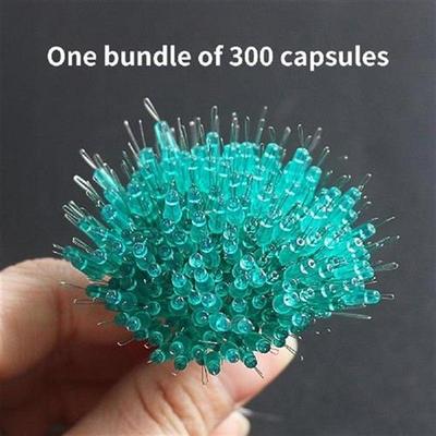 300Pcs High Quality Anti-Tangling Silicone Space Bean