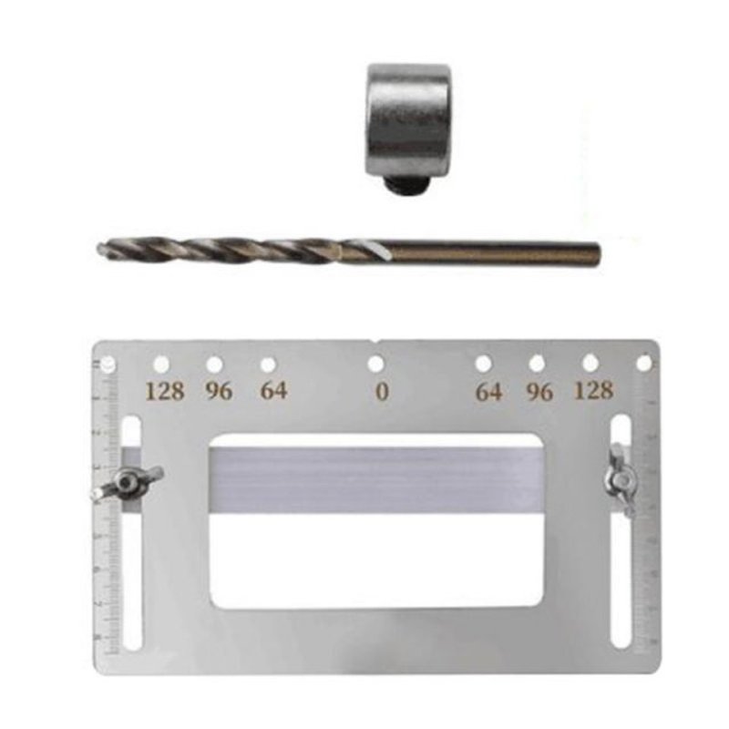 Cabinet Door Knob Handle Hole Locator Punching Drill Bit Gui
