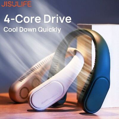 JISULIFE Portabel Neck Fan 4000mAh USB Rechargeable Hanging