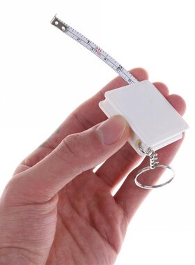 Mini Tape Measure With Key Chain Plastic Portable Retractabl