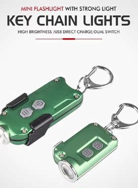 Mini LED Working Light Portable Pocket Flashlight USB