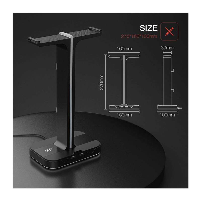 Havit Headphone Stand RGB Gaming Headset Standard Hder wi