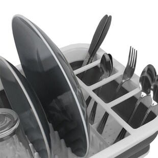 Foldable Dish Rack Kitchen Storage Holder Drainer Bowl Table