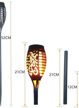 1/8PCS Solar Led Light Flickering Dancing Flame Torch Lighti