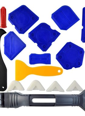 18 Pieces Caulking Tool Kit, Wobe 3 in 1 Caulking Tools Sili