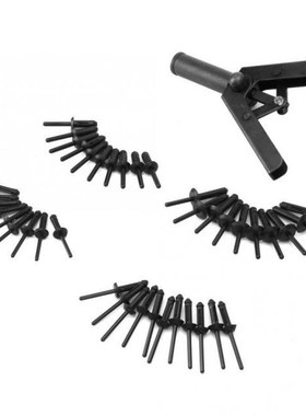 40Pcs Various Sizes Rivets   1Pc Carbon Steel Ergonomic Desi