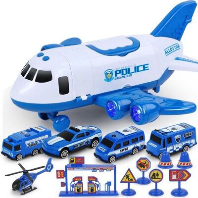 Transport Airplane Car Toy Set Cargo Airplane Car Play Toys