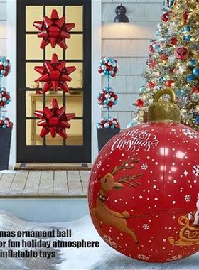 Xmas Atmosphere Balls Waterproof 60cm Christmas PVC