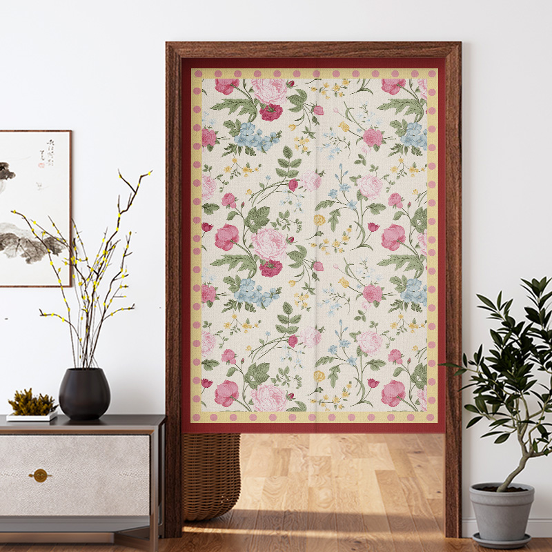 中式门帘半短隔断卧室厕所