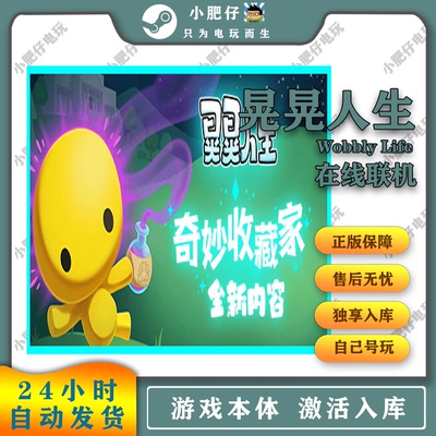STEAM正版晃晃人生家庭入库 Wobbly可正版在线联机PC中文游戏