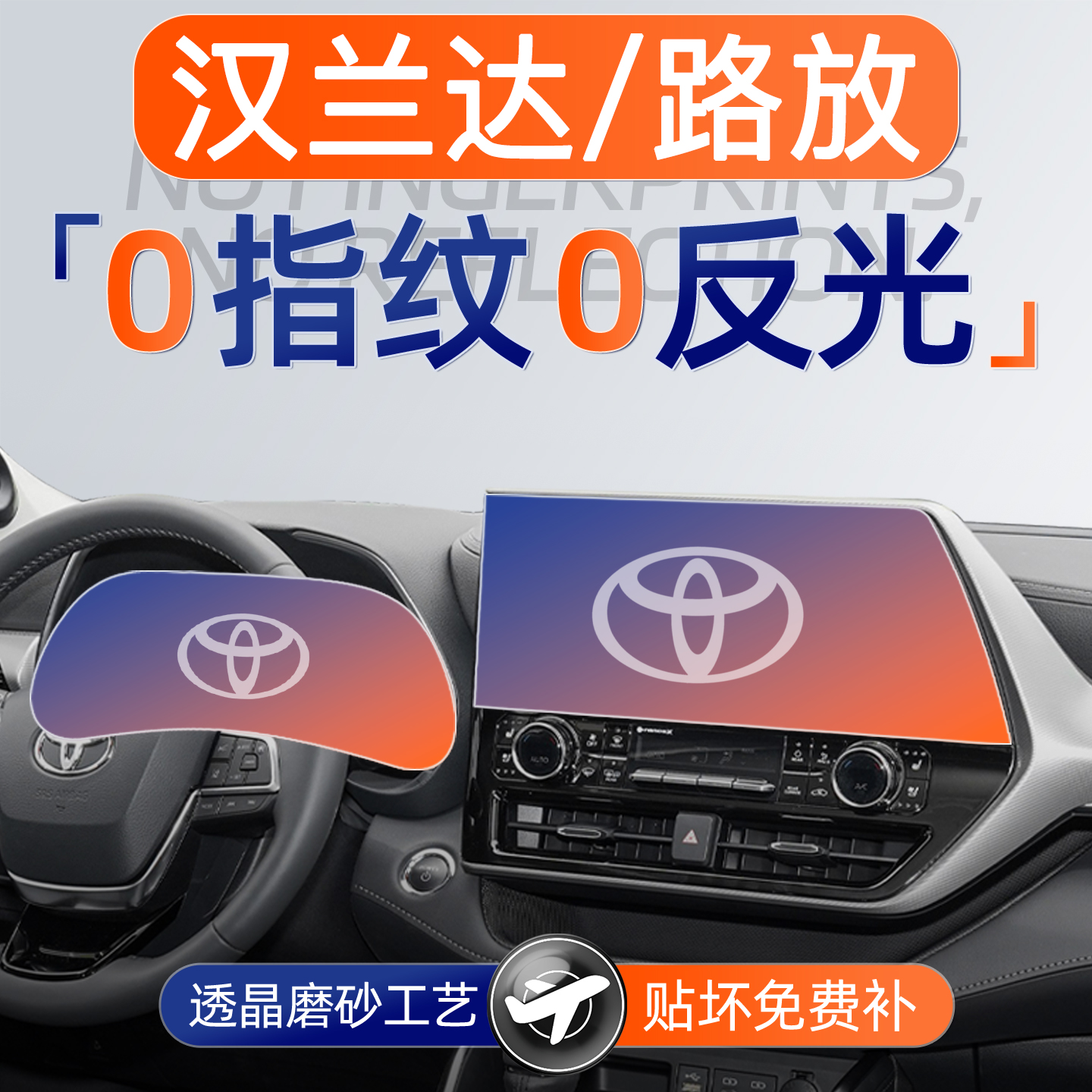 丰田车系【黑科技磨砂膜】无指纹