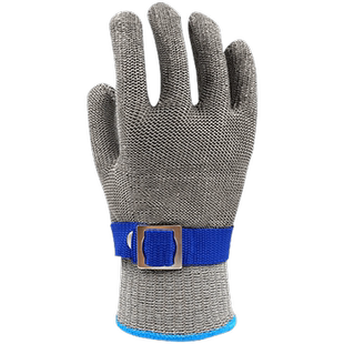 胜丽 防割手套9级钢丝防切割杀鱼切菜手套N1707