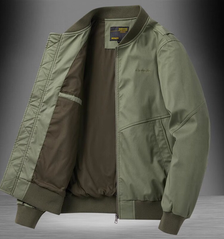BOZZ BURY~军工品质!潮牌工装外套男春秋季宽松飞行员棒球服夹克
