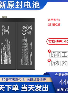 适用 Realme真我GT NEO2T全新电池 RMX3370手机电板BLP887 BLP849
