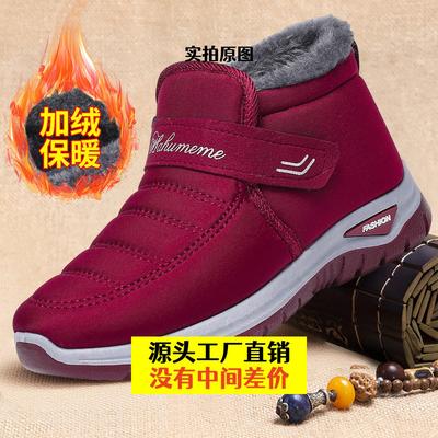 晋江市乐成体育用品运动鞋棉鞋冬季2025新款女加绒保暖雪地靴爸妈
