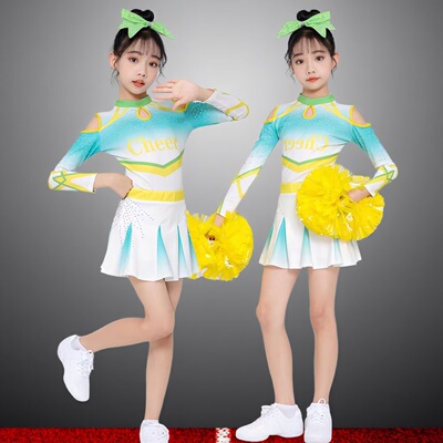 儿童啦啦队演出服小学啦啦操比赛服装中小学生运动会健美操表演服