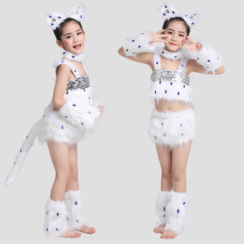 幼乐伴儿童小猫演出服装