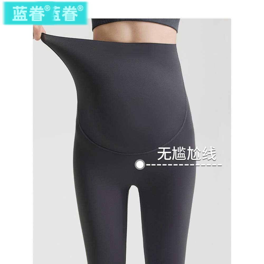 孕妇打底裤外穿2025新款不勒肚子大码瑜伽芭比春秋款鲨鱼裤子春装