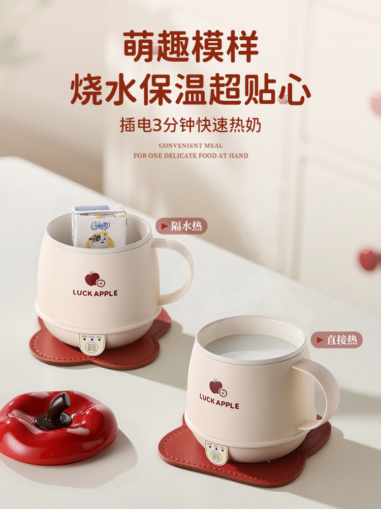 迷你电煮杯小型一人电炖杯便携式电热杯炖煮杯煮粥杯烧水杯加热杯
