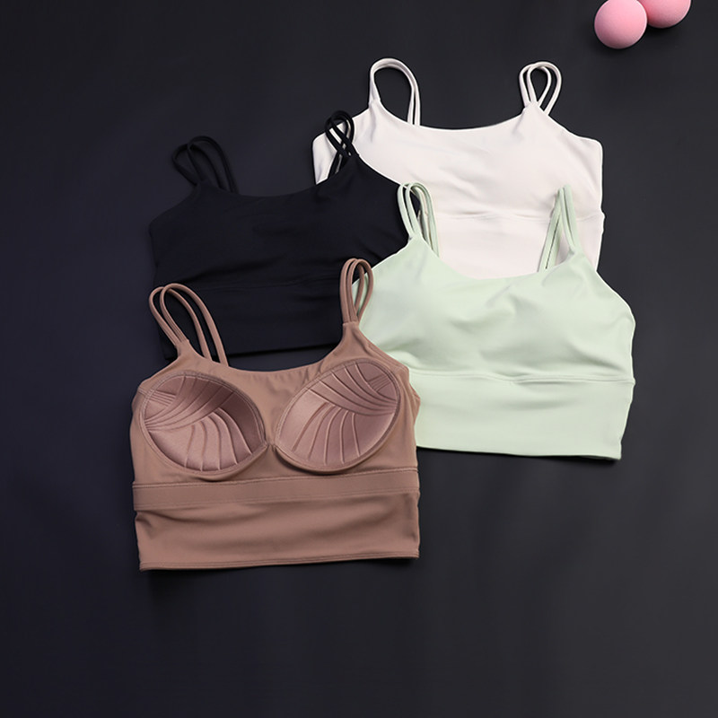 新款双肩带一体杯运动内衣瑜伽服普拉提健身文胸bra美背性感吊带,运动服/休闲服装,运动文胸,淘宝优惠券,粉丝福利购,淘宝优惠卷