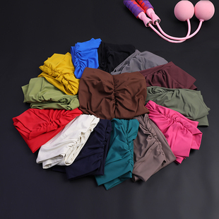 欧美无尴尬线蜜桃臀健身裤V腰翘臀紧身长裤高腰菊花瑜伽裤外穿夏