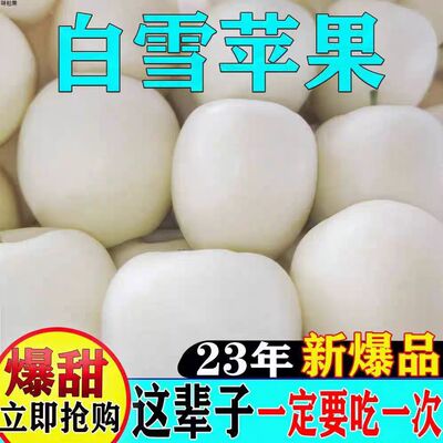 山东奶油富士苹果牛奶白苹果