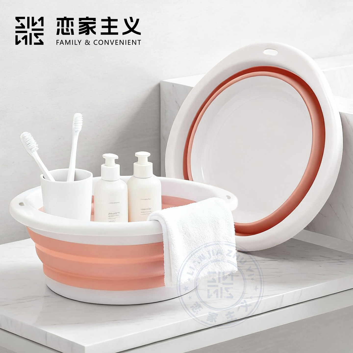 可折叠洗脸盆家用学生宿舍便携式旅行洗衣盆塑料盆大号中号小号