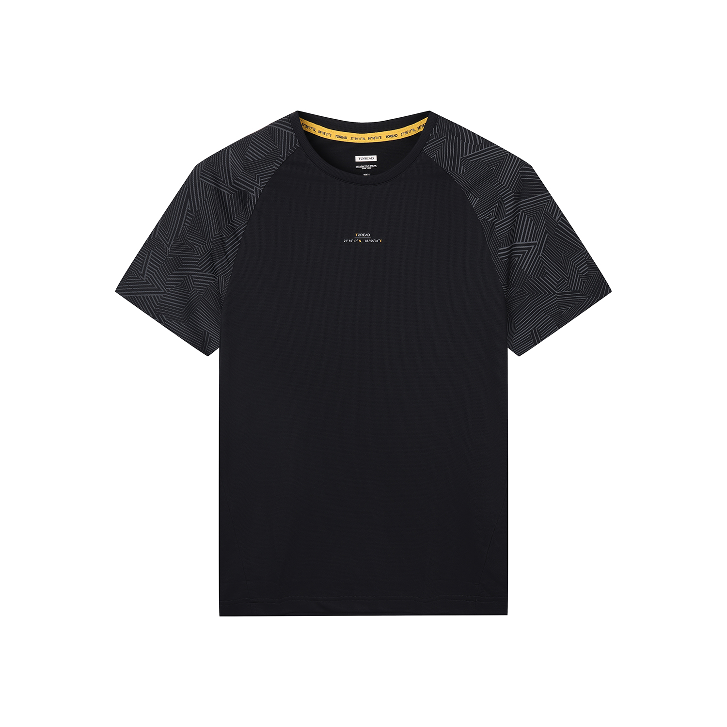 探路者夏季速干短袖T恤男