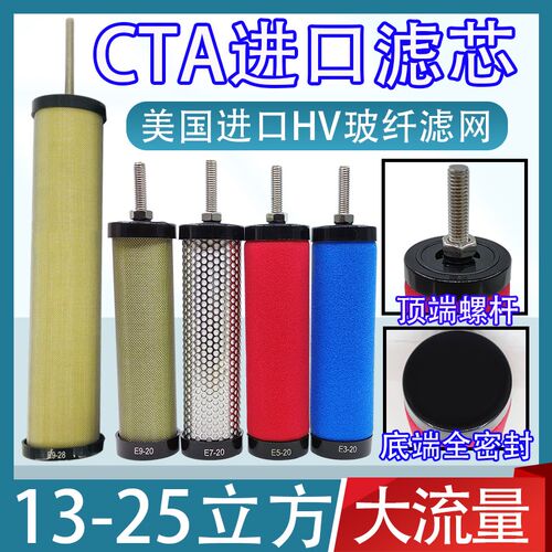 13-25立方激光机进口HV玻纤精密过滤器滤芯E5/E7/E9-40/44/48综合