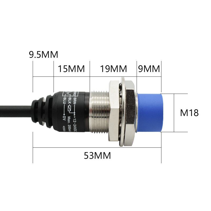 原装正品远距离接近开关PRD18-14DN感应开关 金属传感器 DC12-24V