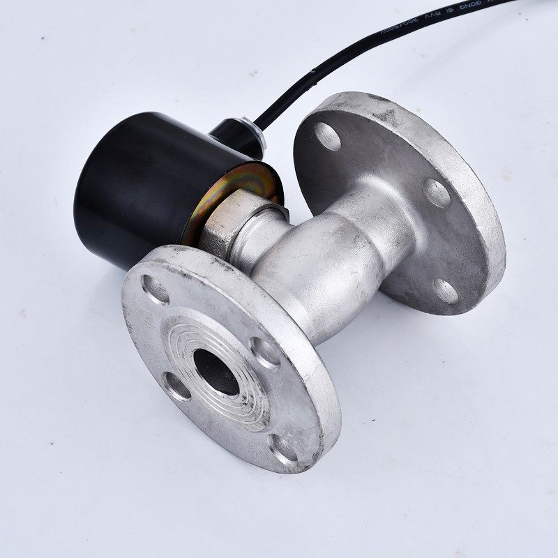 304不锈钢法兰电磁电阀220V 24V水用电磁控制阀DN40 50 65 80 100