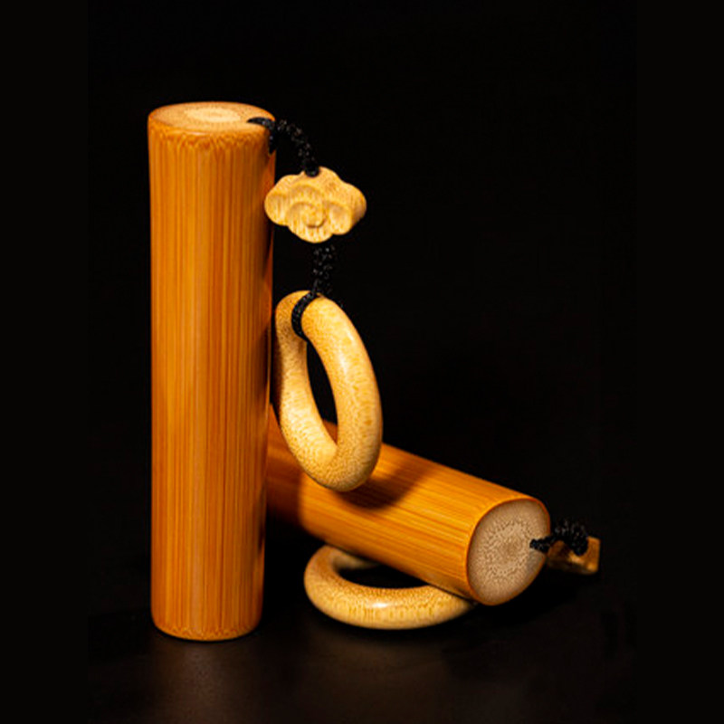 实心竹手把件文玩竹子把件盘玩实心玉竹手把件竹子把玩件手玩把件