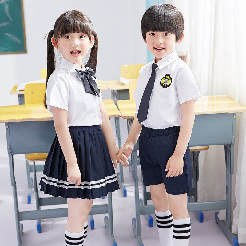 幼儿园园服夏季六一儿童演出合唱服套装小学生校服英伦毕业照班服