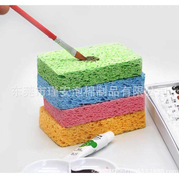 JA-06260工厂 供应美术绘画生洗颜工料笔清神器 吸水木浆棉水彩笔
