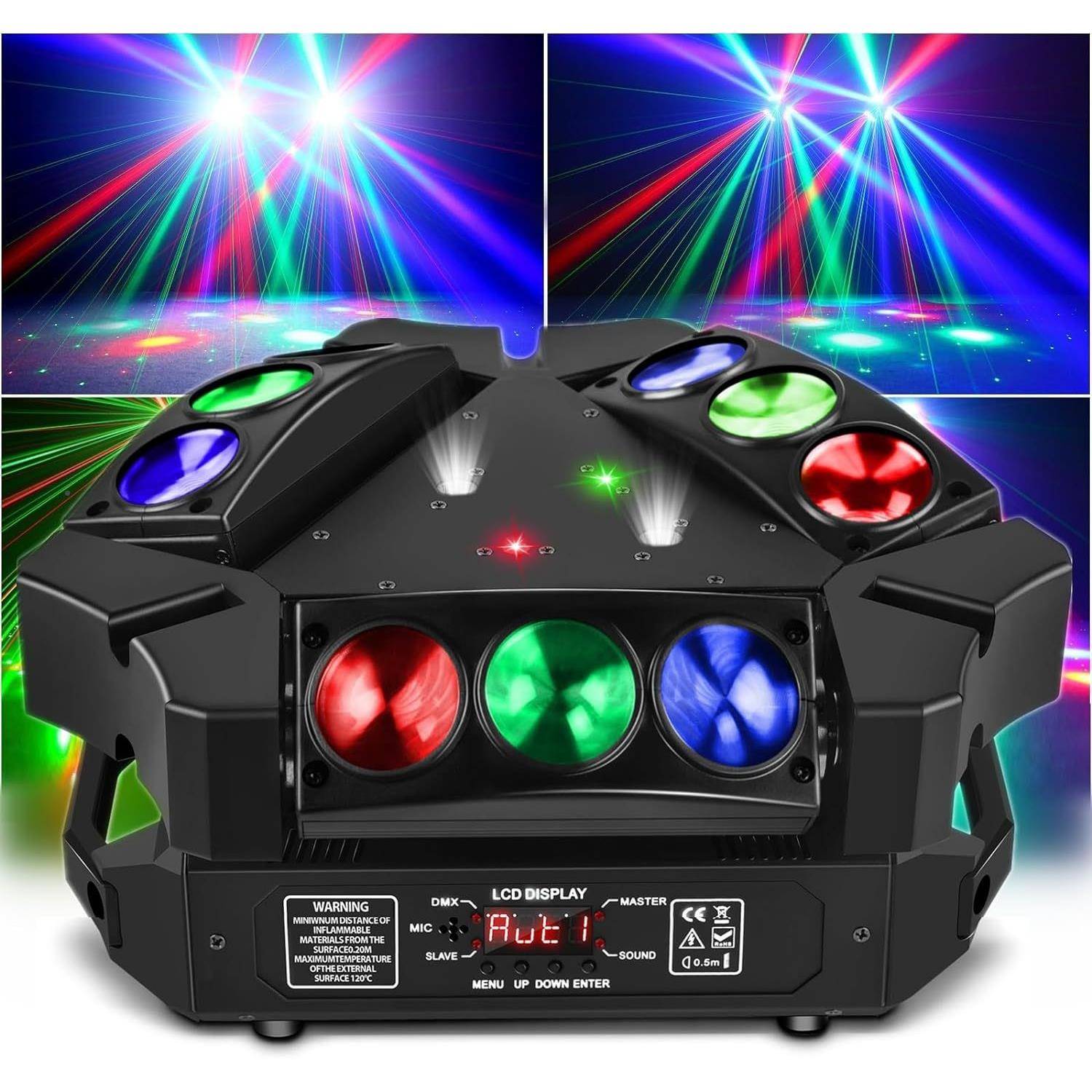 BTELED9X 九10W RGB 头鸟摇头灯 照明摇舞台灯DJ头头