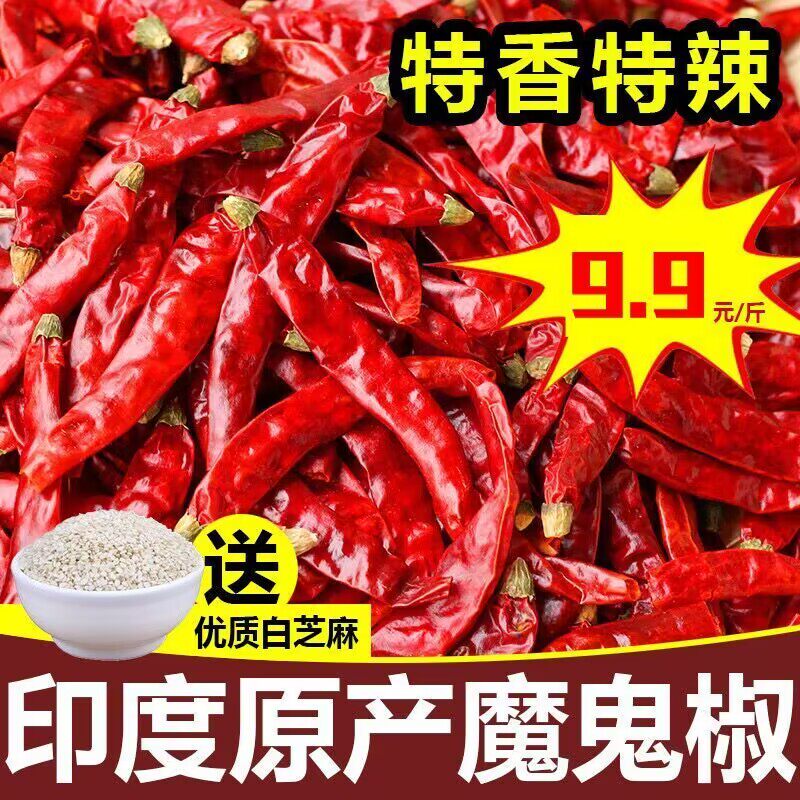 印度魔鬼辣椒香辣可口切段打粉