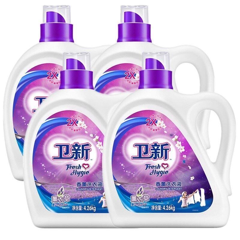 卫新洗衣液4.26kg薰衣草香薰洗衣液持久留香去污浓缩型低泡易漂