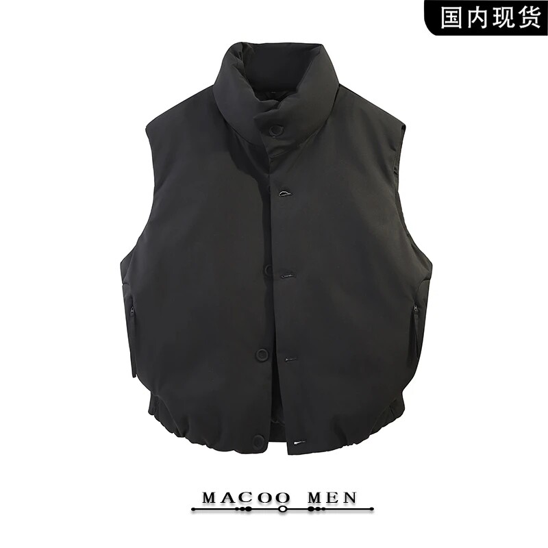 羽绒马甲男秋冬季户外工装男士痞帅立领无袖坎肩90羽绒服背心外套,男装,羽绒马甲,淘宝优惠券,粉丝福利购,淘宝优惠卷