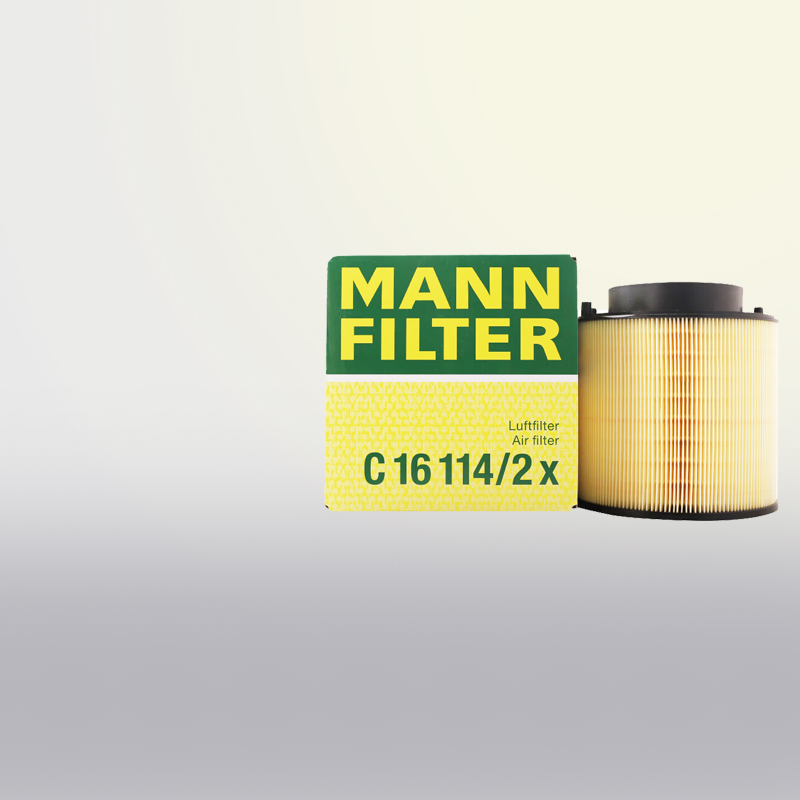 曼牌C16114/2X适配奥迪A4L S5 A5 Q5 SQ5 3.0T 3.2空滤空气滤芯格