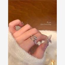 迎蛇年咯~闪锆缠绕小银蛇开口戒高级感轻奢小众戒指女食指戒指环