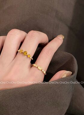 chocho/复古高级感日系开口戒指vintage小众设计感个性可调节指环